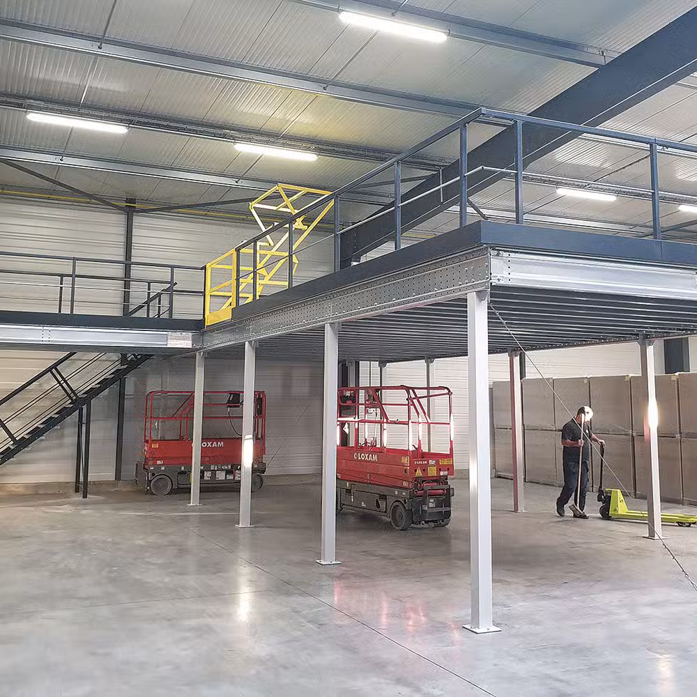 Plateforme industrielle de stockage en atelier en Bourgogne pour optimiser la surface d’un entrepôt